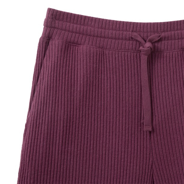 Mickey Mouse Icon Knit Lounge Pants for Women - Black Cherry