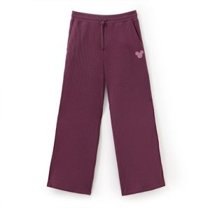 Mickey Mouse Icon Knit Lounge Pants for Women - Black Cherry