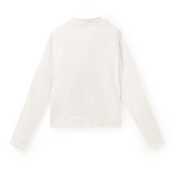 Mickey Mouse Icon 1/4 Button Down Long Sleeve Knit Top for Women