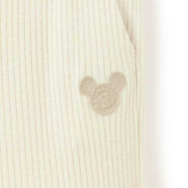 Mickey Mouse Icon Knit Lounge Pants for Women - Cream