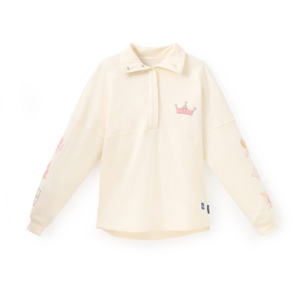 Disney Princess Varsity Royal 1/4 Snap Pullover for Women by Spirit Jersey® - Exclusive