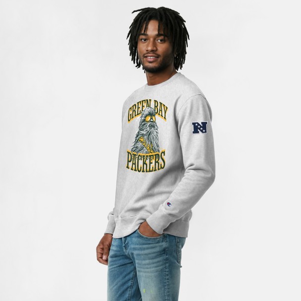 Chewbacca - Green Bay Packers Pullover Sweatshirt for Adults - Disney Champion NFL