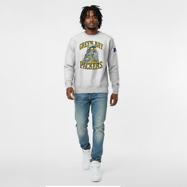 Chewbacca - Green Bay Packers Pullover Sweatshirt for Adults - Disney Champion NFL