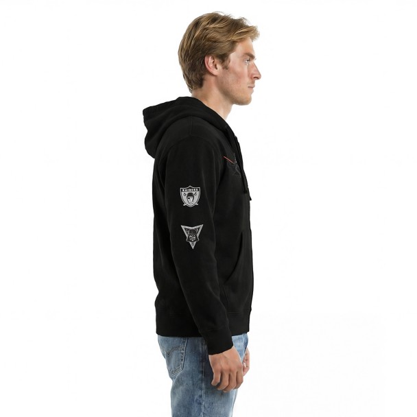 Darth Vader - Las Vegas Raiders Zip Hoodie for Adults - Disney Champion NFL
