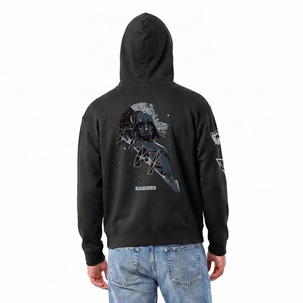 Darth Vader - Las Vegas Raiders Zip Hoodie for Adults - Disney Champion NFL