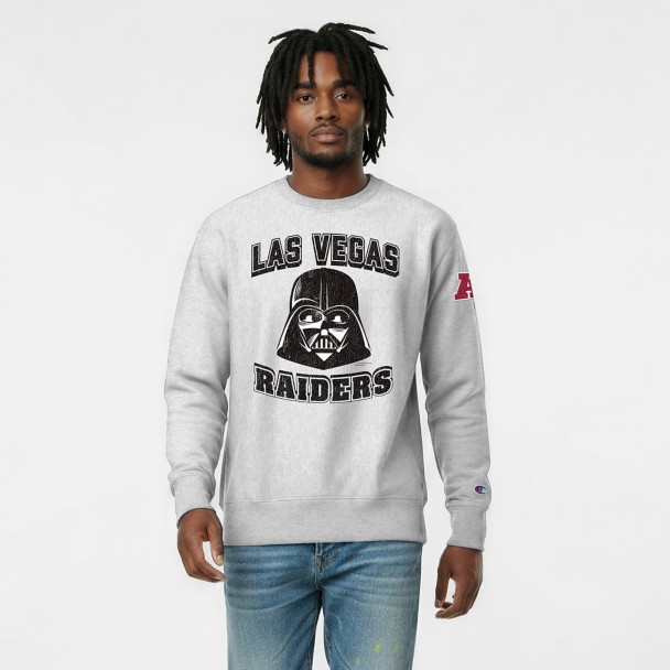 Darth Vader - Las Vegas Raiders Pullover Sweatshirt for Adults - Disney Champion NFL