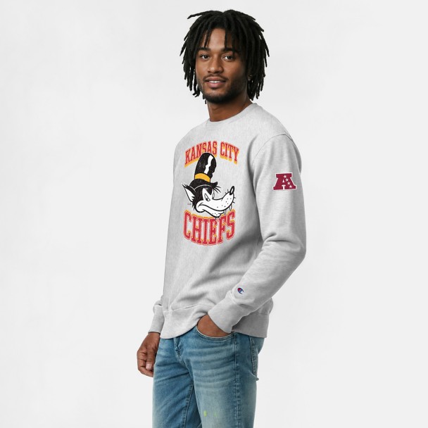 Big Bad Wolf - Kansas City Chiefs Pullover Sweatshirt for Adults - Disney Champion NFL