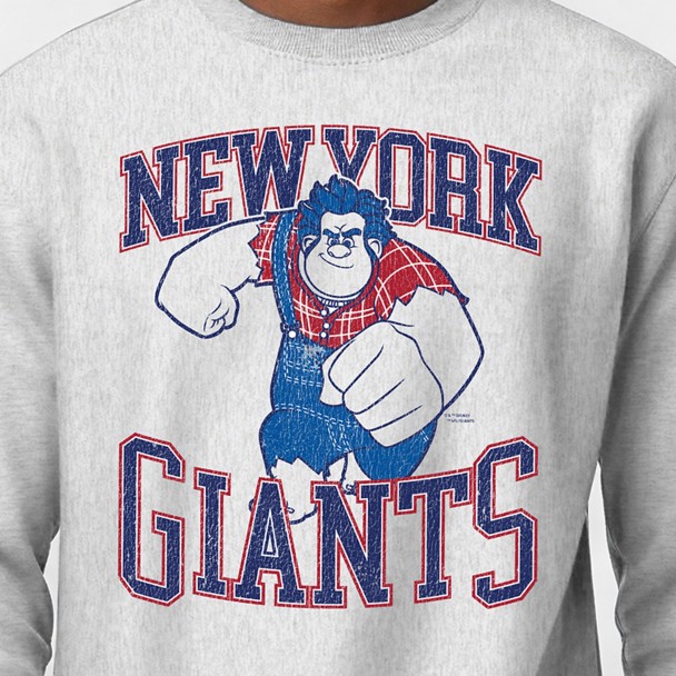 Wreck-It Ralph - New York Giants Pullover Sweatshirt for Adults - Disney Champion NFL