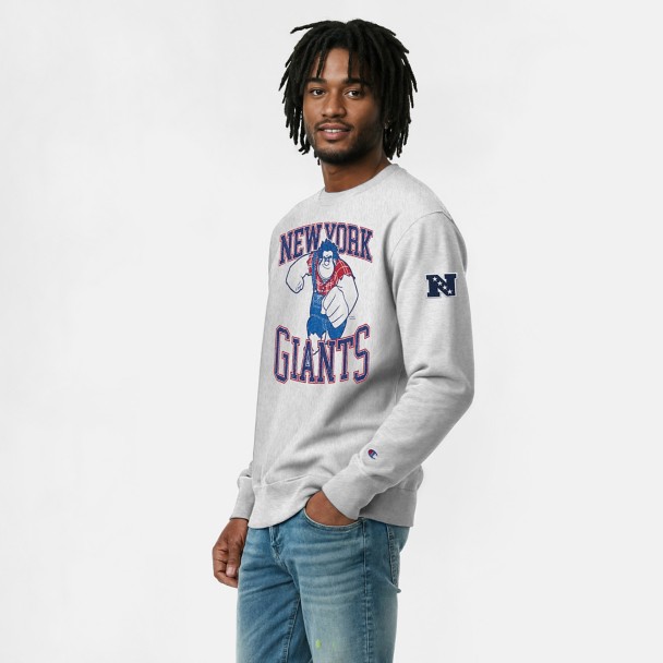 Wreck-It Ralph - New York Giants Pullover Sweatshirt for Adults - Disney Champion NFL