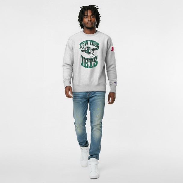 Buzz Lightyear - New York Jets Pullover Sweatshirt for Adults - Disney Champion NFL