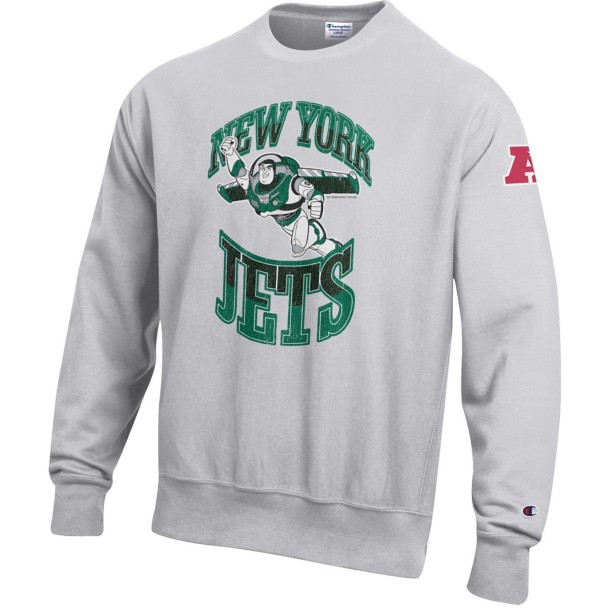 Buzz Lightyear – New York Jets Pullover Sweatshirt for Adults – Disney  Champion NFL