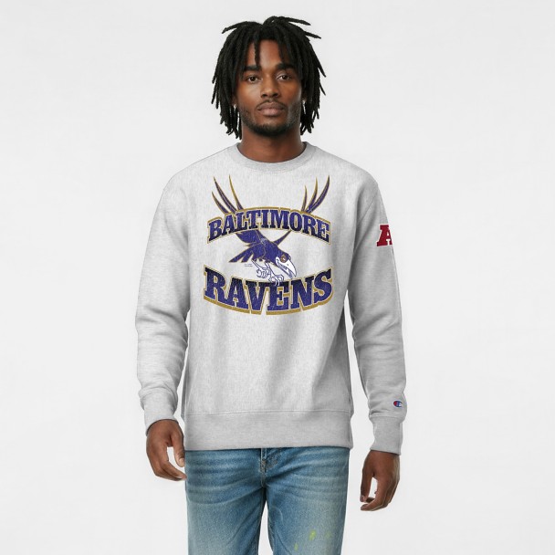 Maleficent's Raven - Baltimore Ravens Pullover Sweatshirt for Adults - Disney Champion NFL