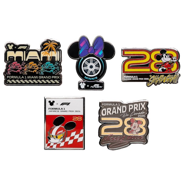 Disney x Formula 1® Core Race Mickey Mouse Zip Jacket for Adults and Pins Set - D23 The Ultimate Disney Fan Event