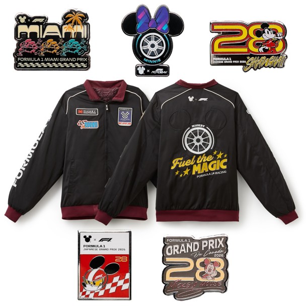 Disney x Formula 1® Core Race Mickey Mouse Zip Jacket for Adults and Pins Set – D23 The Ultimate Disney Fan Event