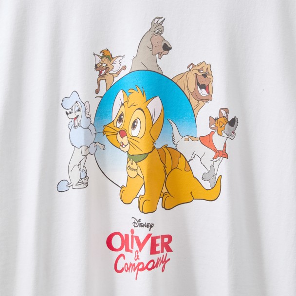 Oliver & Company Disney Bobby Kim T-Shirt for Adults - White - Limited Time Release