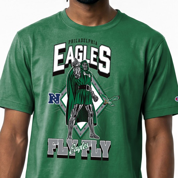 Doctor Doom - Philadelphia Eagles T-Shirt for Adults - Disney Champion NFL