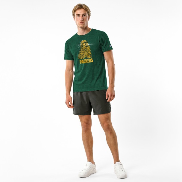 Chewbacca - Green Bay Packers T-Shirt for Adults - Disney Champion NFL