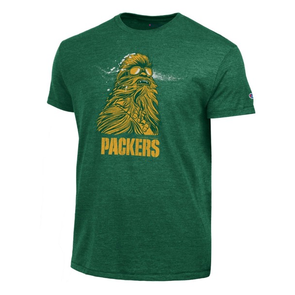 Chewbacca – Green Bay Packers T-Shirt for Adults – Disney  Champion NFL