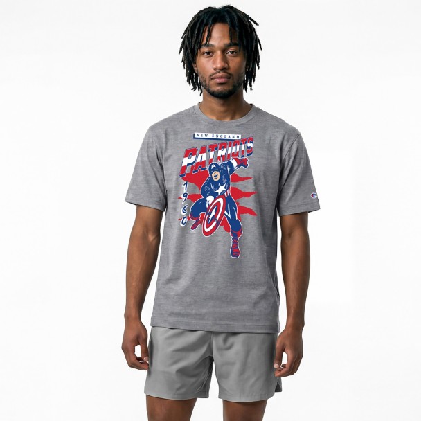 Captain America - New England Patriots T-Shirt for Adults - Disney  Champion NFL