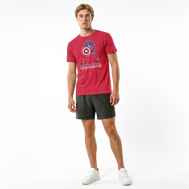Captain America - New England Patriots T-Shirt for Adults - Disney Champion NFL