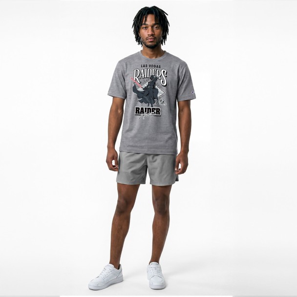 Darth Vader - Las Vegas Raiders T-Shirt for Adults - Gray - Disney Champion NFL