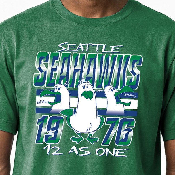 Finding Nemo Seagulls - Seattle Seahawks T-Shirt for Adults - Disney Champion NFL