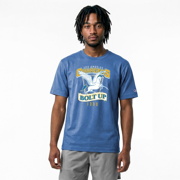 Hercules and Pegasus - Los Angeles Chargers T-shirt for Adults - Disney Champion NFL
