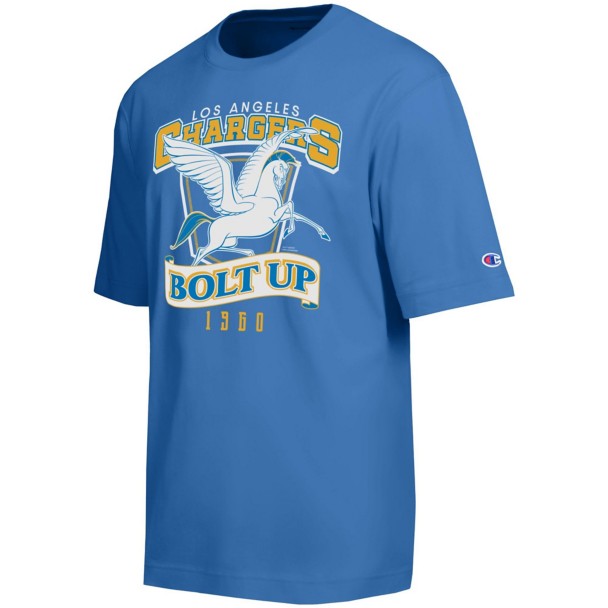Hercules and Pegasus – Los Angeles Chargers T-shirt for Adults – Disney  Champion NFL