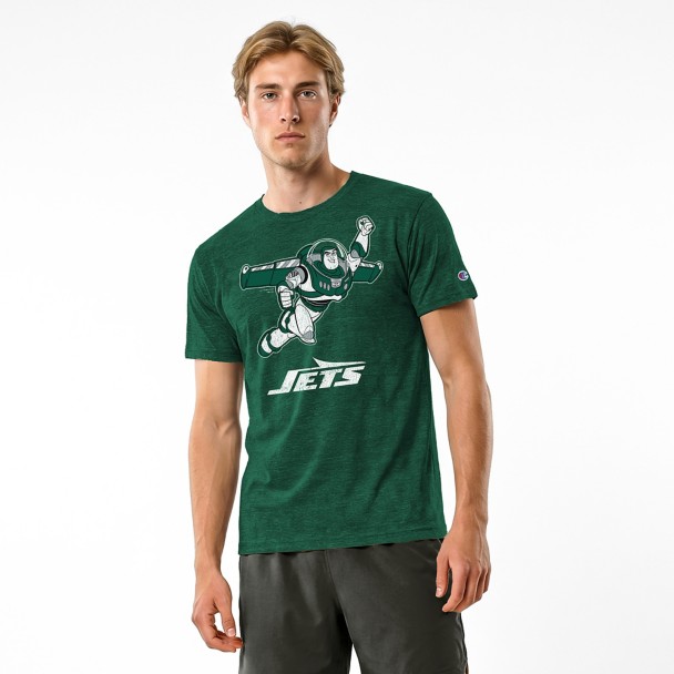 Buzz Lightyear - New York Jets T-shirt for Adults - Disney Champion NFL