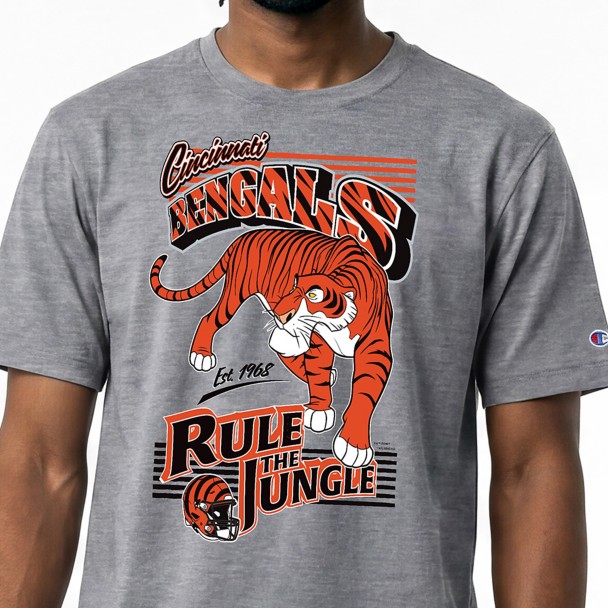 Shere Khan - Cincinnati Bengals T-Shirt for Adults - Disney  Champion NFL