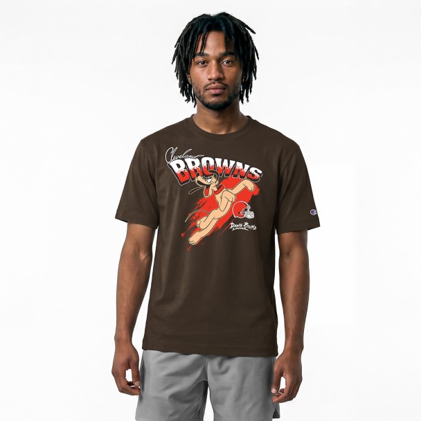Pluto - Cleveland Browns T-Shirt for Adults - Disney Champion NFL