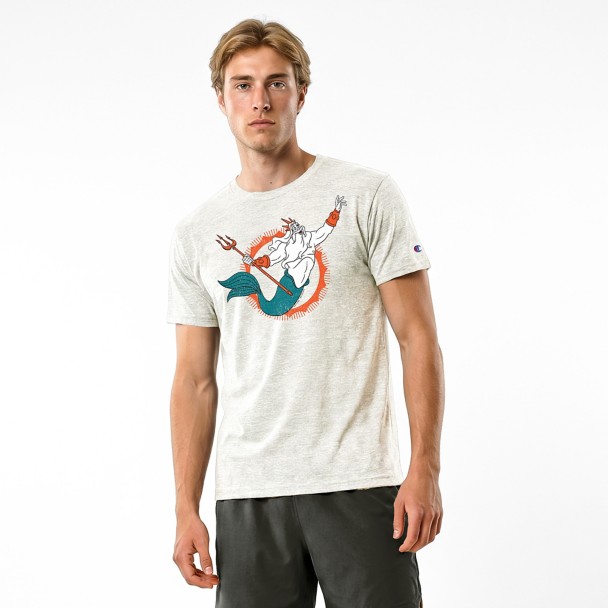 King Triton - Miami Dolphins T-shirt for Adults - Disney Champion NFL
