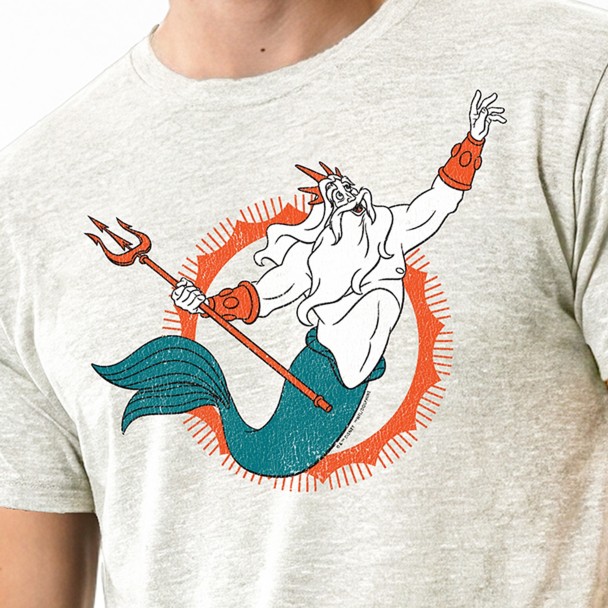 King Triton - Miami Dolphins T-shirt for Adults - Disney Champion NFL