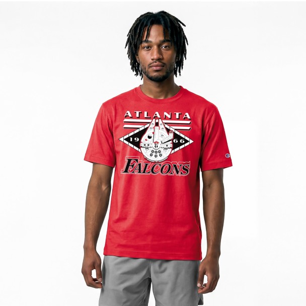 Millennium Falcon - Atlanta Falcons T-Shirt for Adults - Disney  Champion NFL