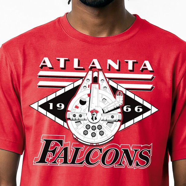Millennium Falcon - Atlanta Falcons T-Shirt for Adults - Disney  Champion NFL