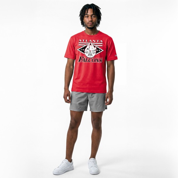 Millennium Falcon - Atlanta Falcons T-Shirt for Adults - Disney  Champion NFL