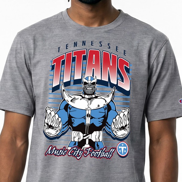 Thanos - Tennessee Titans T-Shirt for Adults - Disney Champion NFL