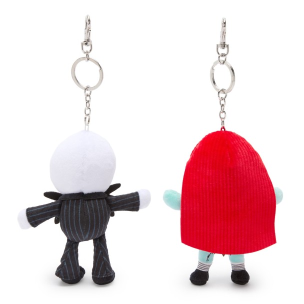 Jack Skellington and Sally Plush Keychain Bag Charm Set - The Nightmare Before Christmas - 6''