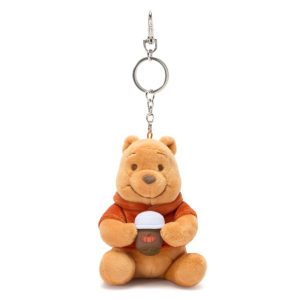 Winnie the Pooh ''Fall Vibes'' Plush Keychain Bag Charm - 4 1/2'' - Exclusive