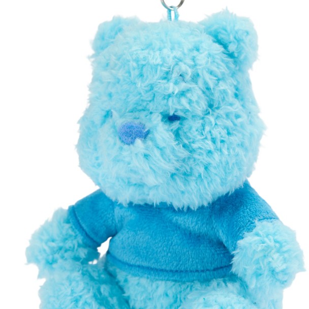 Winnie the Pooh Plush Keychain Bag Charm - Blue - 5 1/2'' - Exclusive - D23 The Ultimate Disney Fan Event