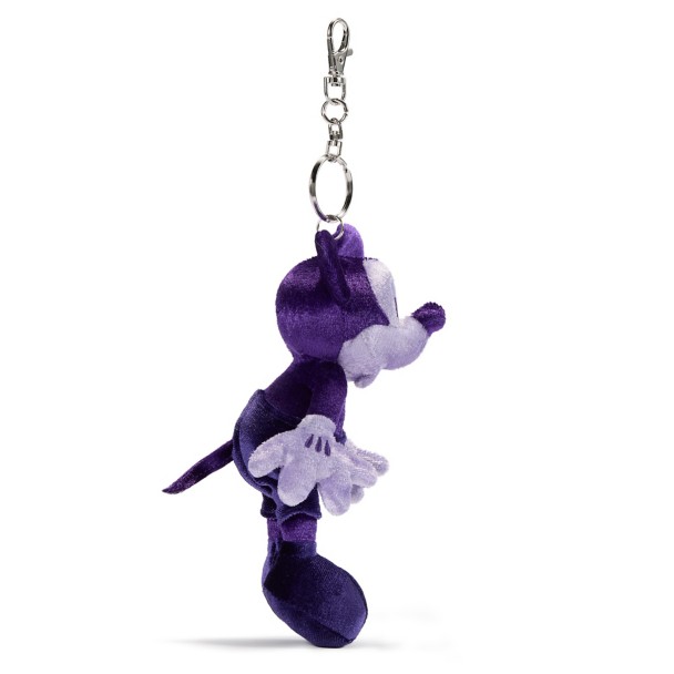 Mickey Mouse Plush Keychain Bag Charm - Purple - 7 1/4'' - Exclusive - D23 The Ultimate Disney Fan Event