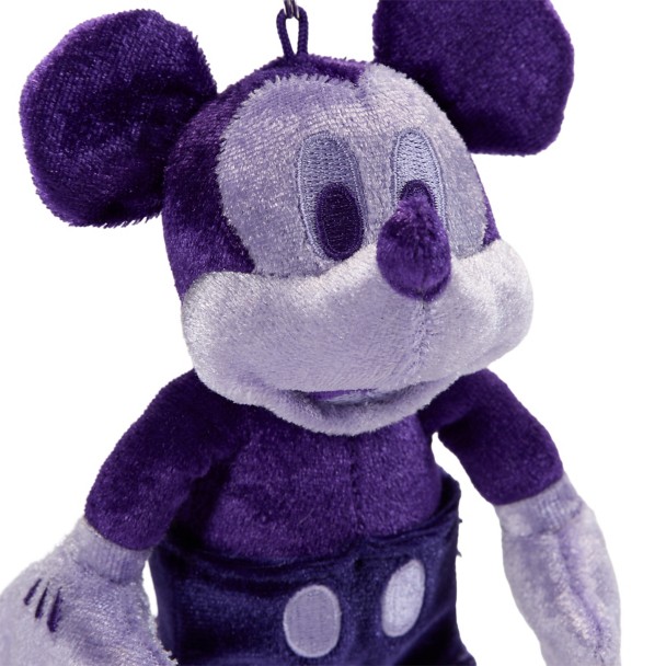 Mickey Mouse Plush Keychain Bag Charm - Purple - 7 1/4'' - Exclusive - D23 The Ultimate Disney Fan Event
