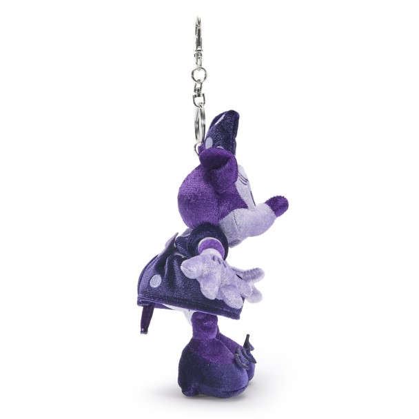 Minnie Mouse Plush Keychain Bag Charm - Purple - 8'' - Exclusive - D23 The Ultimate Disney Fan Event