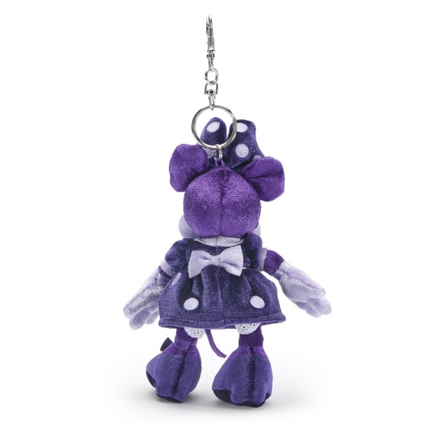 Minnie Mouse Plush Keychain Bag Charm - Purple - 8'' - Exclusive - D23 The Ultimate Disney Fan Event