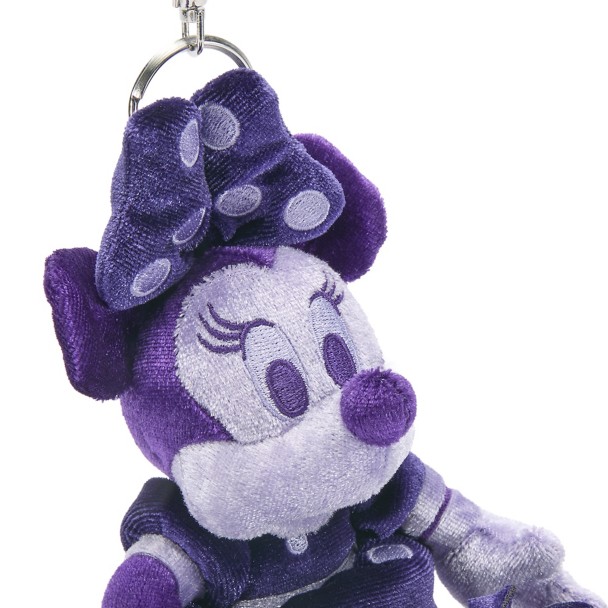 Minnie Mouse Plush Keychain Bag Charm - Purple - 8'' - Exclusive - D23 The Ultimate Disney Fan Event