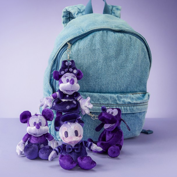 Donald Duck Plush Keychain Bag Charm - Purple - 7 1/4'' - Exclusive - D23 The Ultimate Disney Fan Event