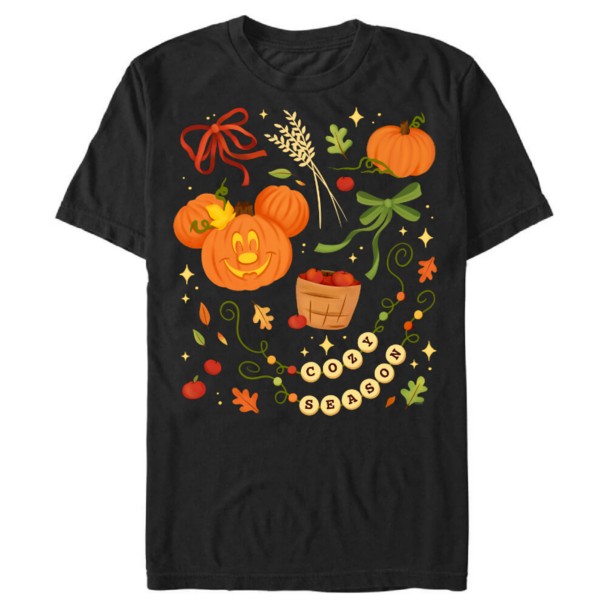 Mickey Mouse Jack-o’-Lantern ”Cozy Season” Fall T-Shirt for Adults – Customized | Disney Store