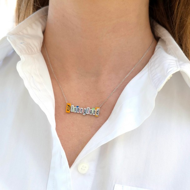 Disneyland Marquee Necklace by CRISLU - Platinum