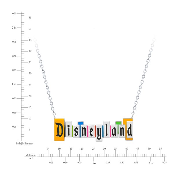 Disneyland Marquee Necklace by CRISLU - Platinum