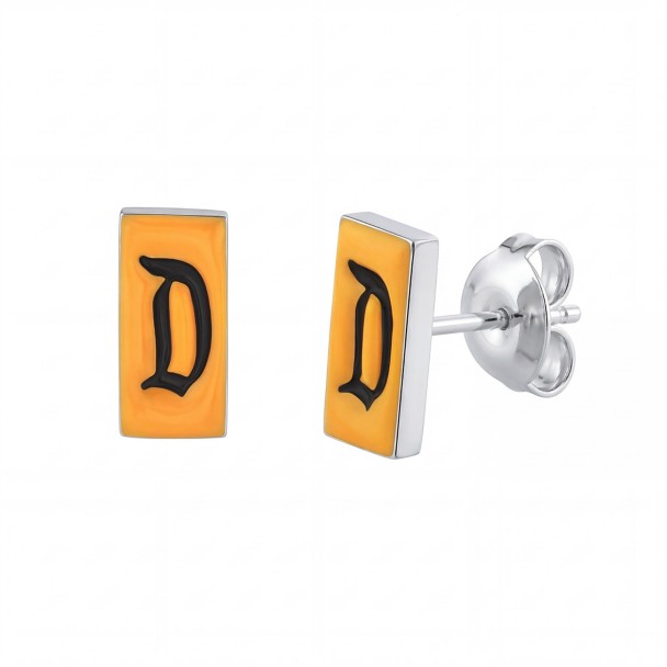 Disneyland Marquee ”D” Stud Earrings by CRISLU
